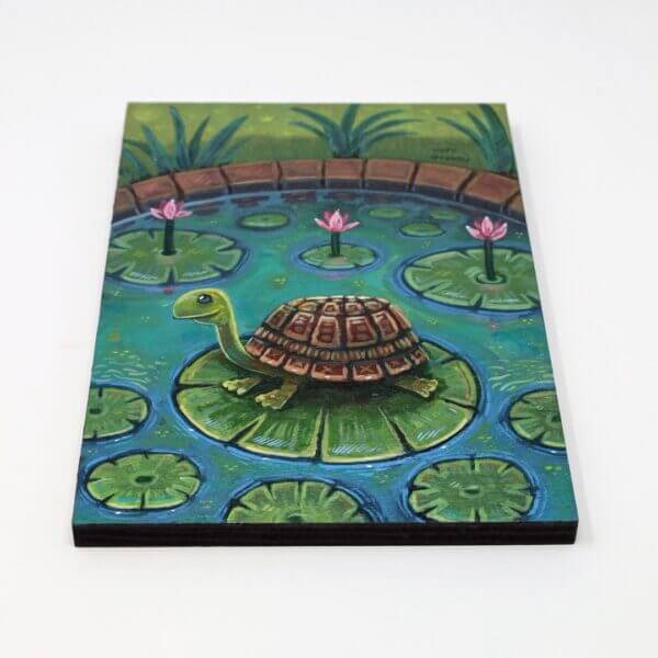 Lily Pad Turtle Painting By Matt Godwin