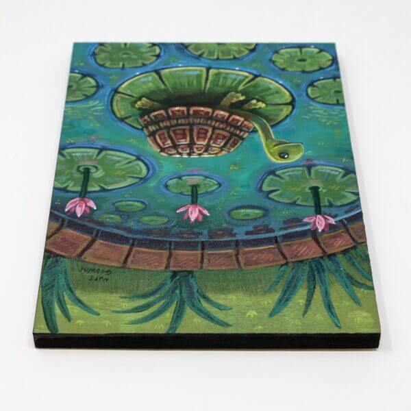 Lily Pad Turtle Painting By Matt Godwin