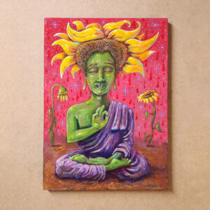 Plant Buddha, 5"x7"