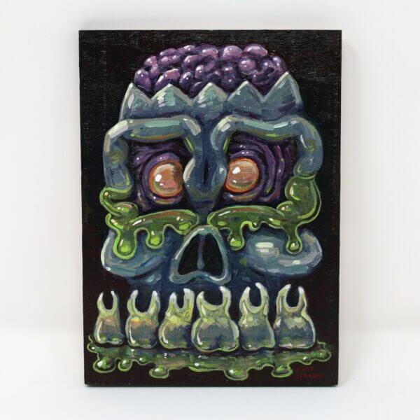 Slime Skull Painting By Matt Godwin