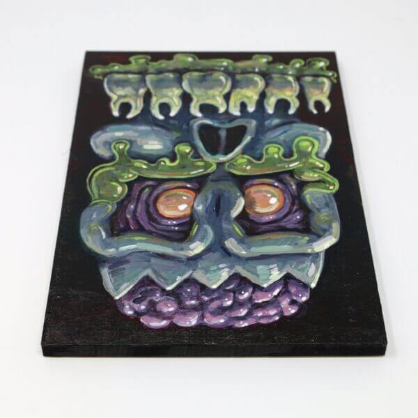 Slime Skull Painting By Matt Godwin