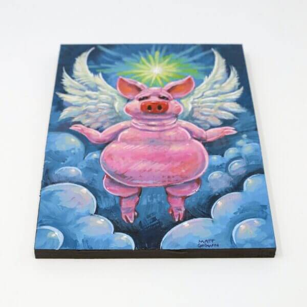 Angel Pig Painting By Matt Godwin