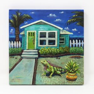 Florida Beach House, 8"x8"