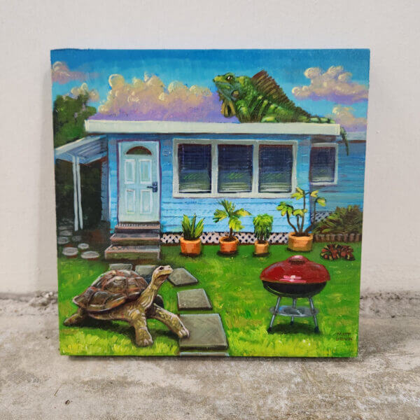 Florida House Original Oil and Acrylic Painting by Matt Godwin South Florida Artist_7