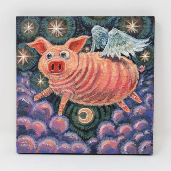 Flying Pig Painting By Matt Godwin