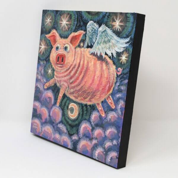 Flying Pig Painting By Matt Godwin