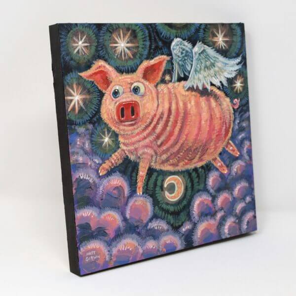 Flying Pig Painting By Matt Godwin