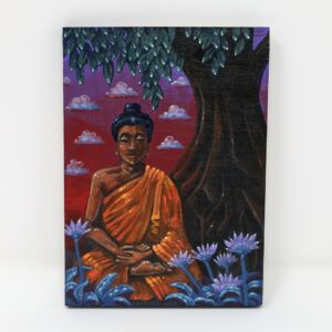 Twilight Buddha, 5"x7"