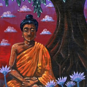 Twilight Buddha Painting By Matt Godwin