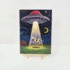 Alien UFO Abducts Cow, 5"x7" - Image 2