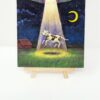 Alien UFO Abducts Cow, 5"x7" - Image 10
