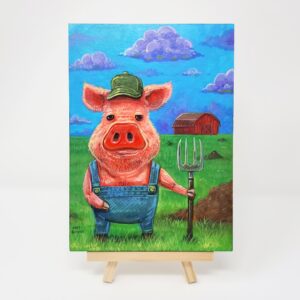 Farmer Pig, 5"x7"