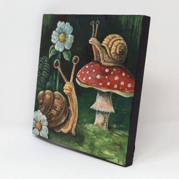 Mushroom Snails Painting By Matt Godwin