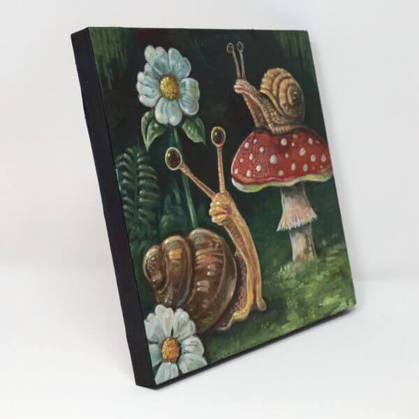 Mushroom Snails Painting By Matt Godwin