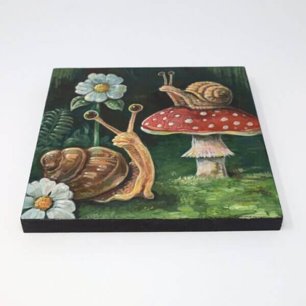 Mushroom Snails Painting By Matt Godwin