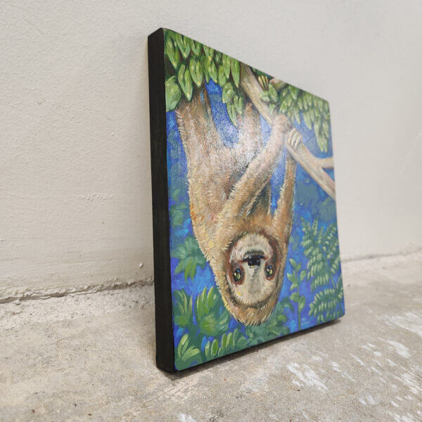 Sloth painting original acrylic art by Florida Artist Matt Godwin