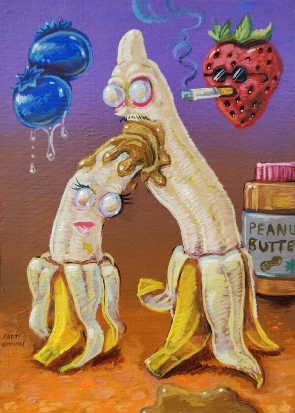 Suggestive Fruit Painting by Matt Godwin