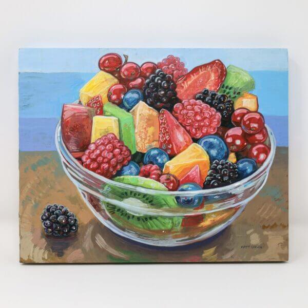 Bowl Of Fruit Painting By Matt Godwin