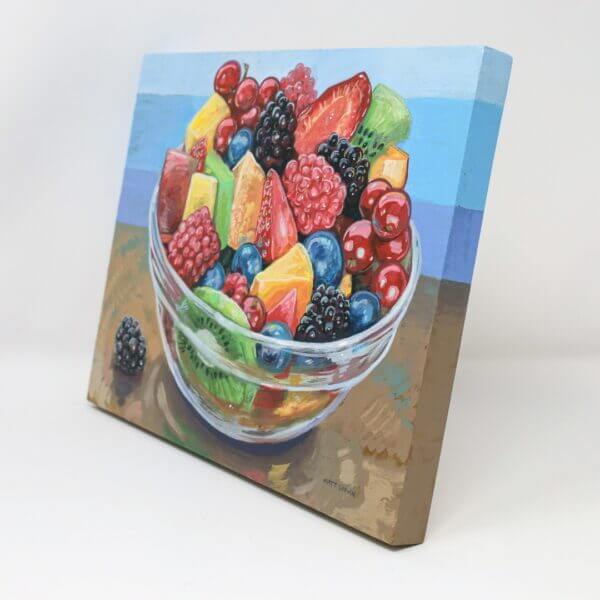 Bowl Of Fruit Painting By Matt Godwin