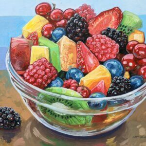 Bowl of Fruit Artwork by Matt Godwin