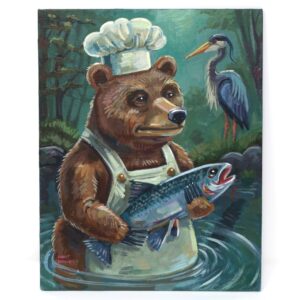 Chef Bear Painting By Matt Godwin