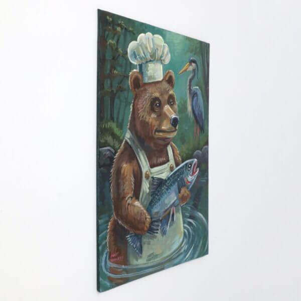 Chef Bear Painting By Matt Godwin