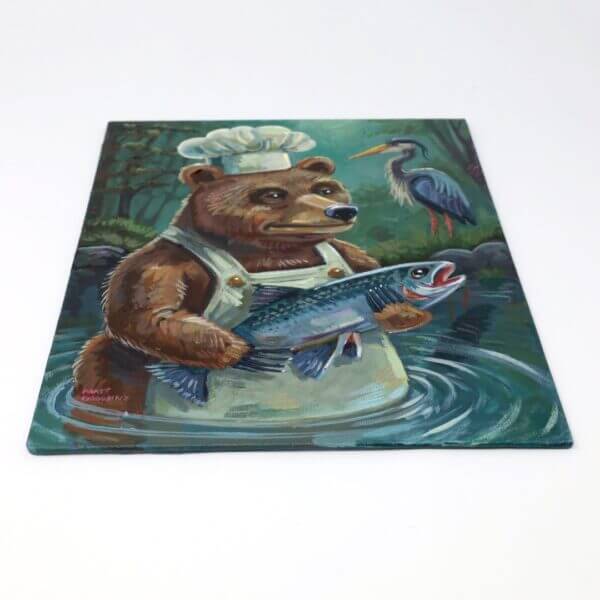 Chef Bear Painting By Matt Godwin