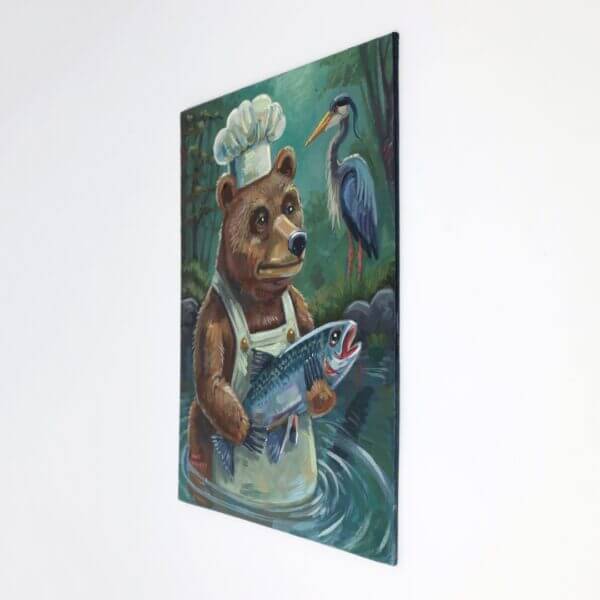 Chef Bear Painting By Matt Godwin