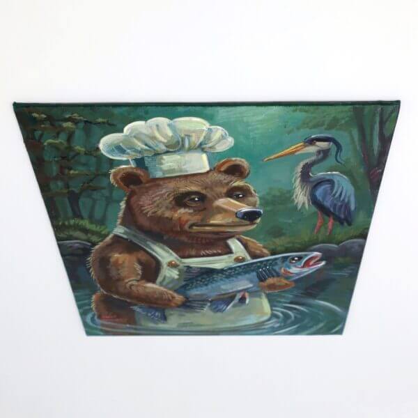 Chef Bear Painting By Matt Godwin