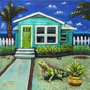 Florida Beach House Artwork by Matt Godwin