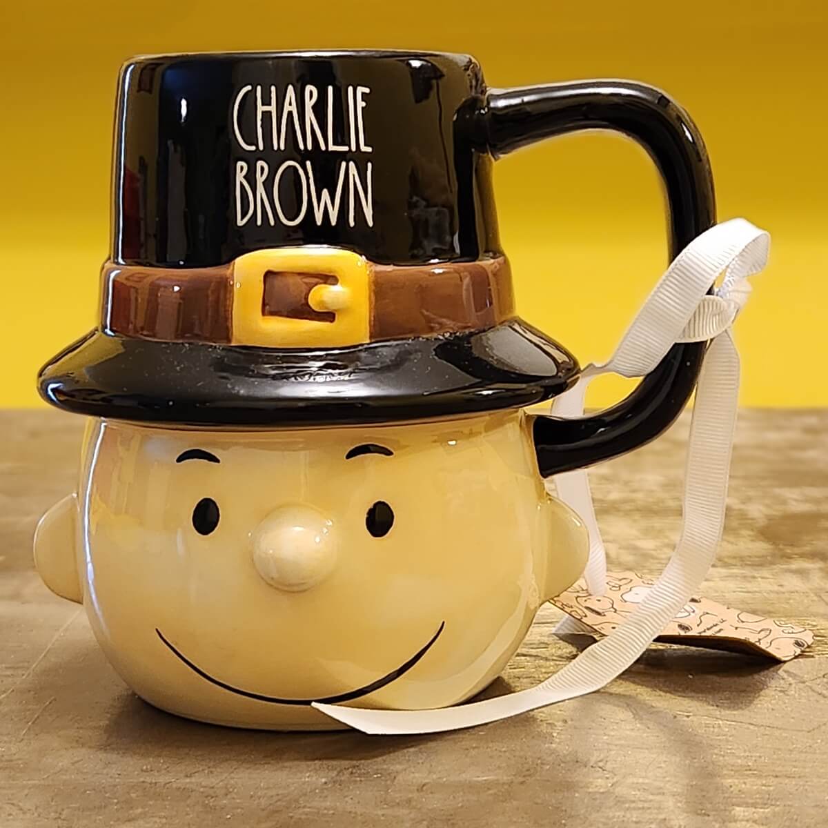 Thanksgiving themed Charlie Brown Pilgrim mug