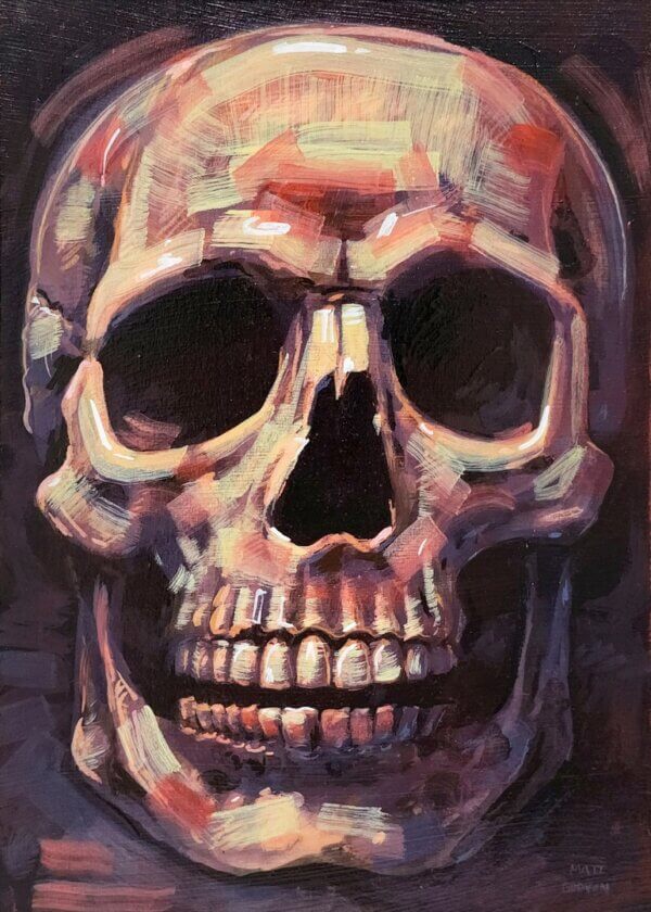 Skull Painting Artwork by Matt Godwin