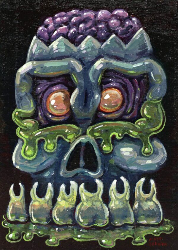 Slime Skull Artwork by Matt Godwin