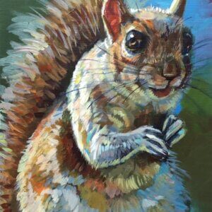 Squirrel Painting 2 Artwork by Matt Godwin