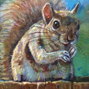 Squirrel Painting Artwork by Matt Godwin