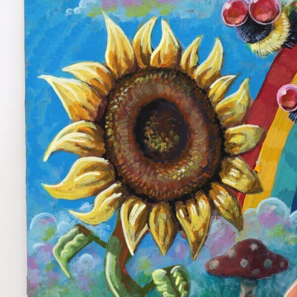 A Snail In The Garden On A Nice Day Painting By Matt Godwin