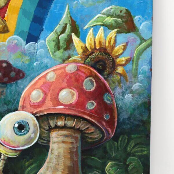 A Snail In The Garden On A Nice Day Painting By Matt Godwin