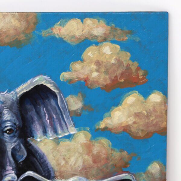 Baby Elephant With Loving Parent Painting By Matt Godwin