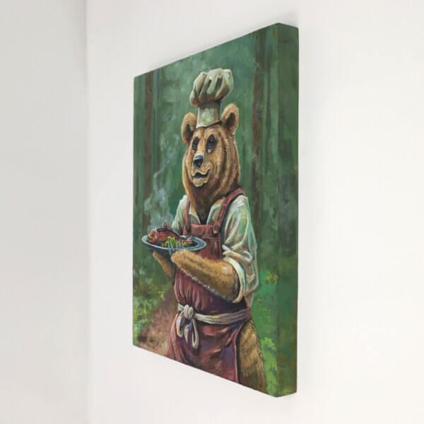 Bear Chef Presents Fish Painting By Matt Godwin