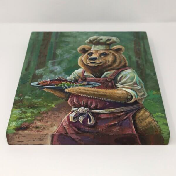 Bear Chef Presents Fish Painting By Matt Godwin