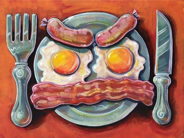 Breakfast Face Painting By Matt Godwin