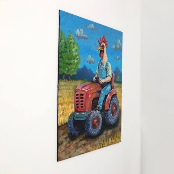 Chicken Farmer Painting By Matt Godwin