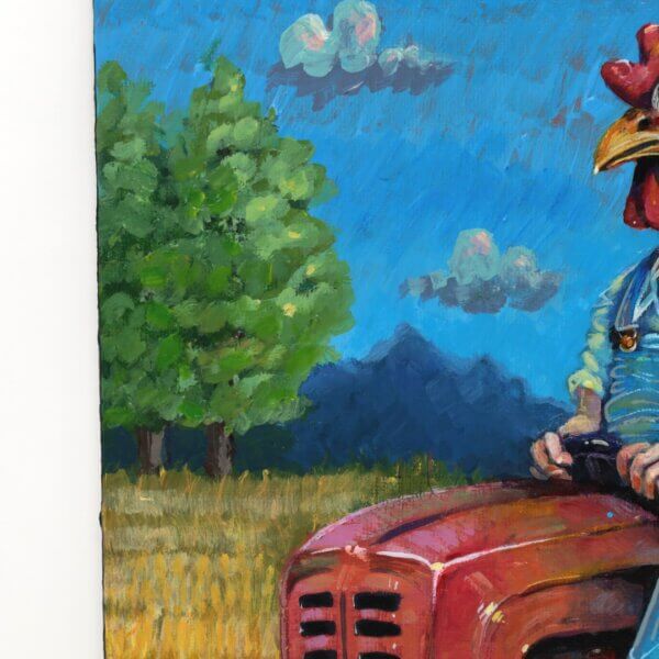 Chicken Farmer Painting By Matt Godwin