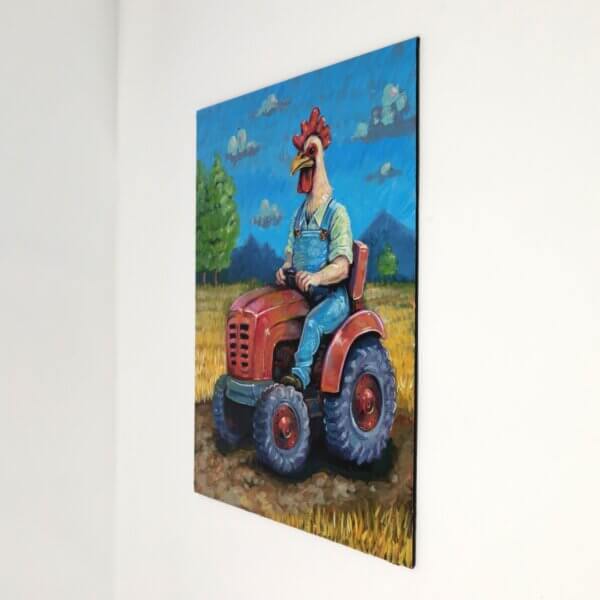 Chicken Farmer Painting By Matt Godwin