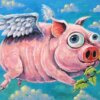 Flying Pig Painting By Matt Godwin