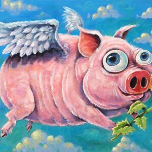 Flying Pig Painting By Matt Godwin