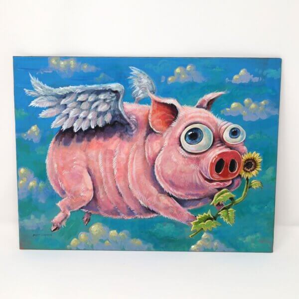 Flying Pig Painting By Matt Godwin