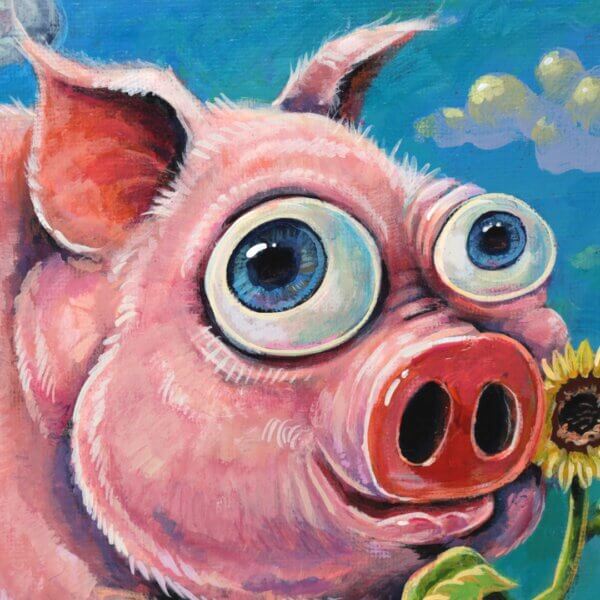 Flying Pig Painting By Matt Godwin