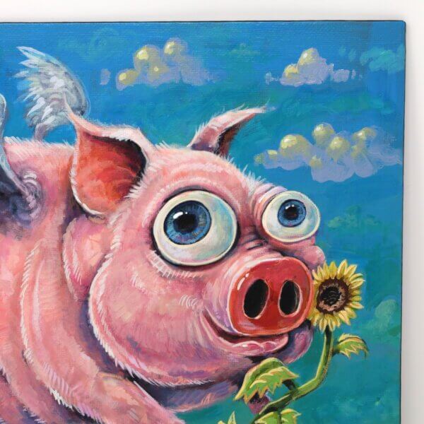 Flying Pig Painting By Matt Godwin