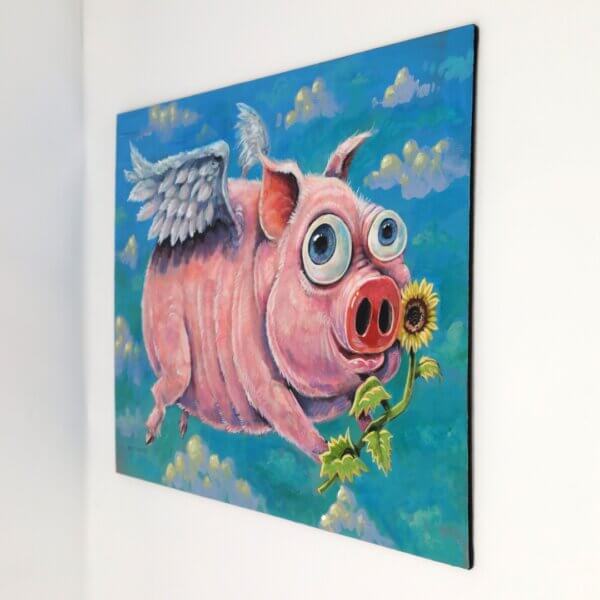 Flying Pig Painting By Matt Godwin